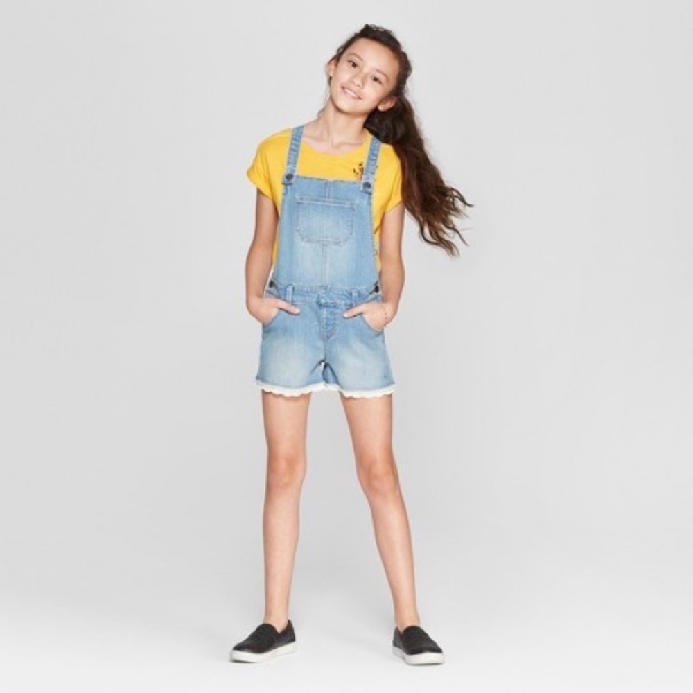 Cat & Jack Denim Shortalls